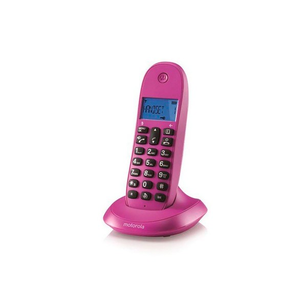 Motorola c1001lb+ violeta teléfono inalámbrico con manos libres integrado