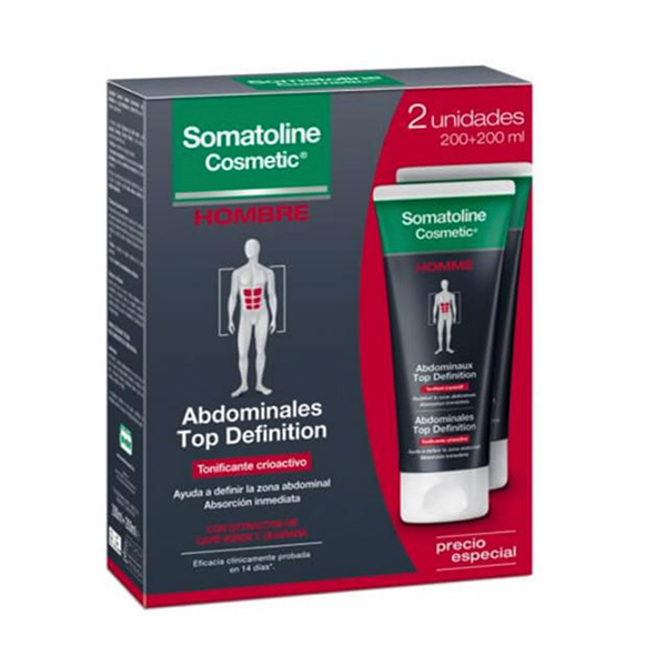 Somatoline Hombre Top Definition Tratamiento Abdomen 2x200 ml Promo
