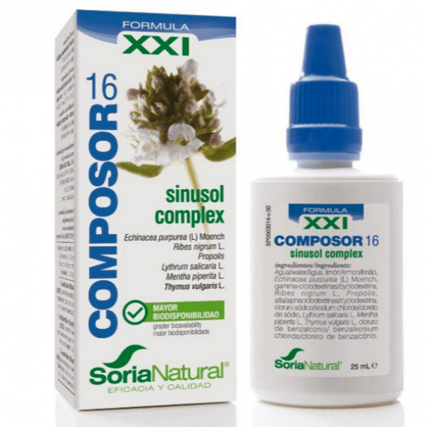Formula Xxi Composor 16 Sinusol 25 ml Soria Natural