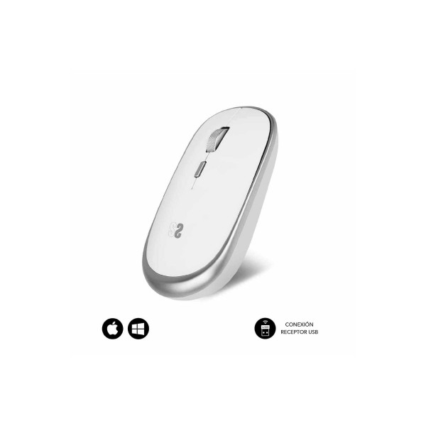Subblim wireless mini mouse silver / ratón inalámbrico óptico silencioso
