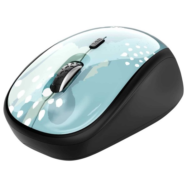 Trust yvi wireless mouse blue brush / ratón inalámbrico