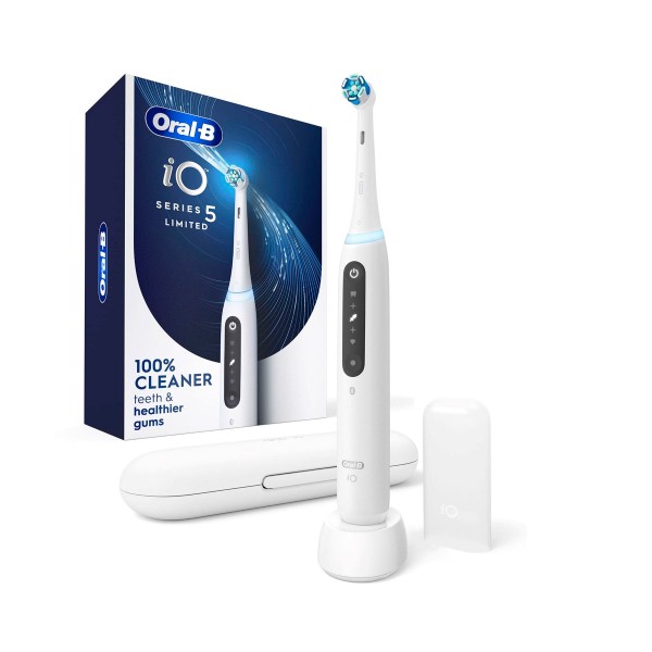 Braun oral-b io5 blanco + estuche /  cepillo de dientes eléctrico recargable / inteligencia artificial