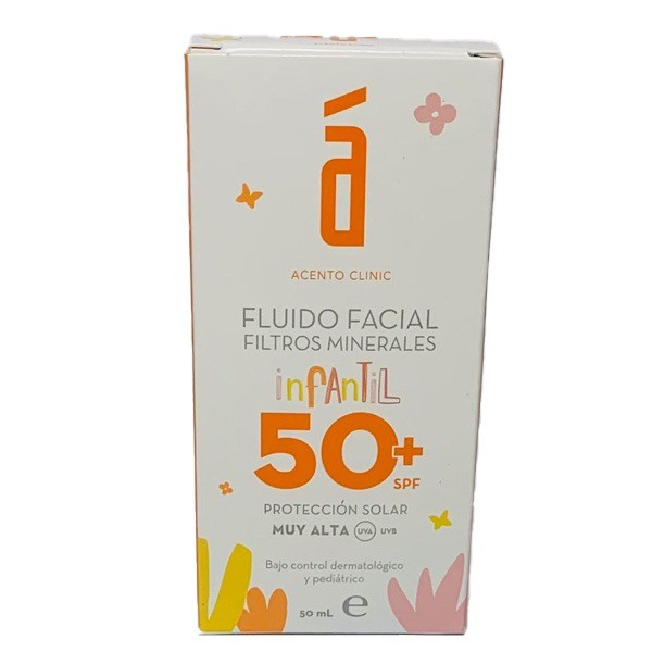Acento Clinic Fluido Facial Filtros Minerales Infantil SPF50+ de 50ml