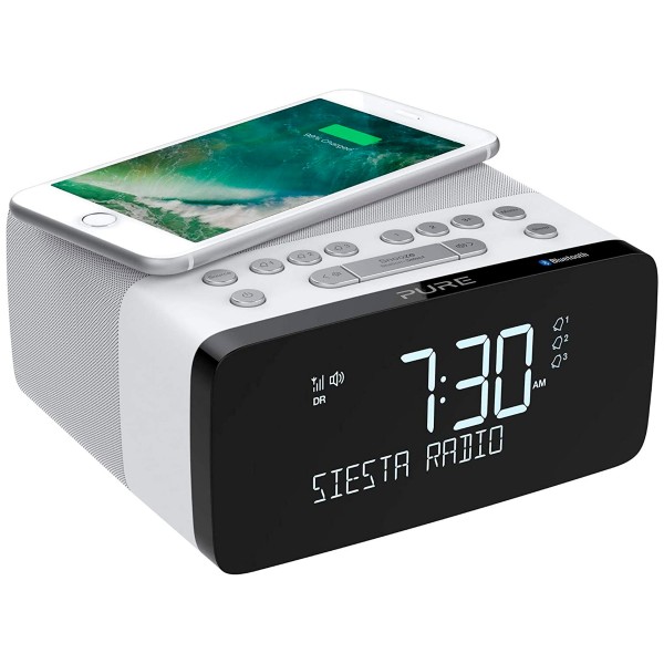 Pure siesta charge dab+ polar / radio despertador de estantería