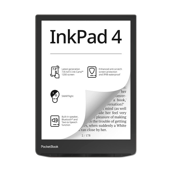 Pocketbook inkpad 4 silver / lector de libros electrónicos